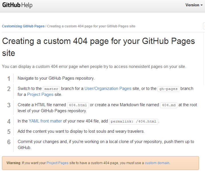 github-help-404